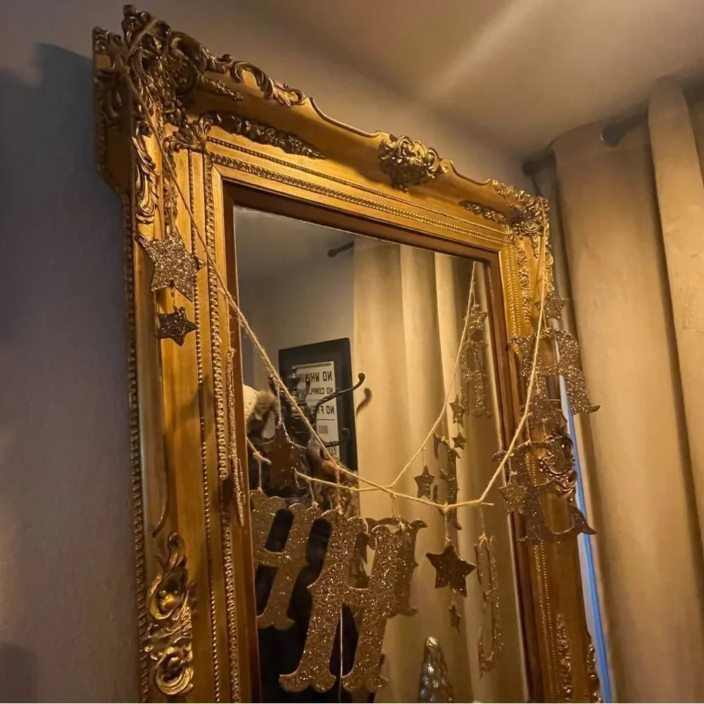 ♥️ Wall Mirror, Antique Ornate Giltwood Mirror